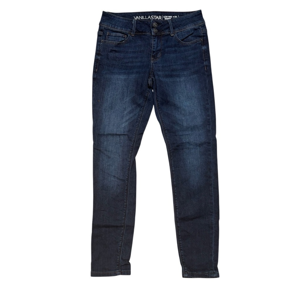 Vanilla Star Women's Dark Wash Blue Skinny Jeans Size 7